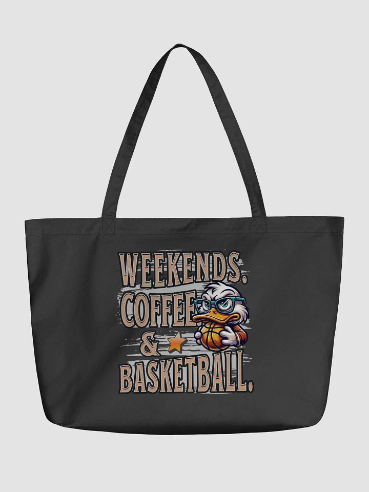 Weekends Coffee And Basketball Duck Quirky Tote product image (2)