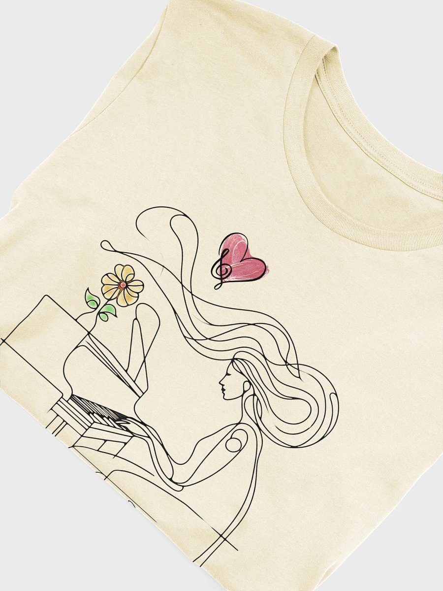 Piano Player Young Woman with Heart T-Shirt product image (46)