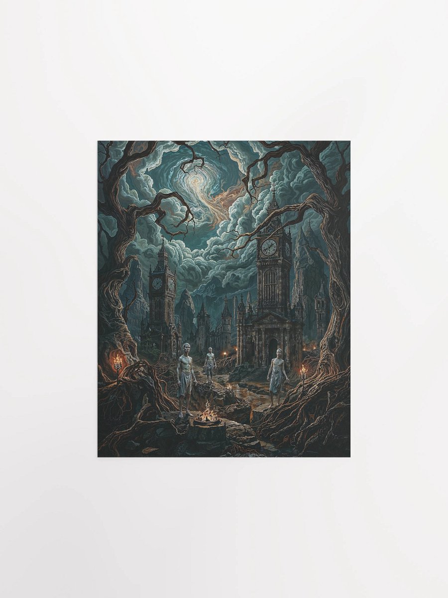 Ritual Beneath the Shattered Clock Matte Poster product image (7)