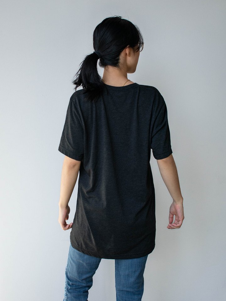 Rice Ball Triblend T-Shirt - (Charcoal Black) product image (2)