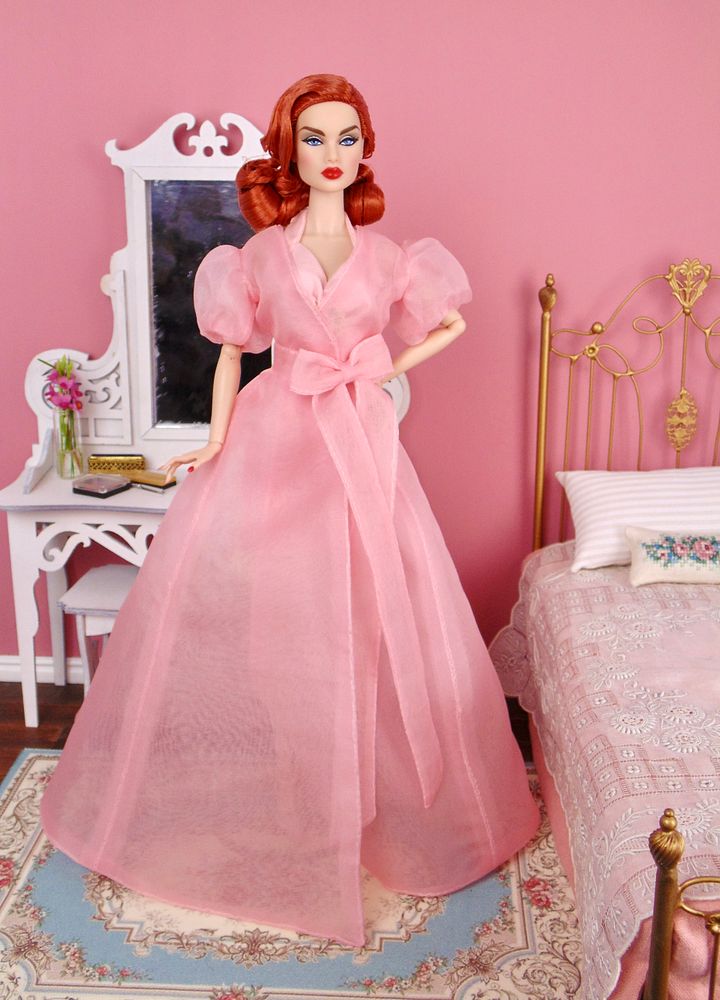Pretty Peignoir OOAK fashion for 12” fashion dolls product image (1)