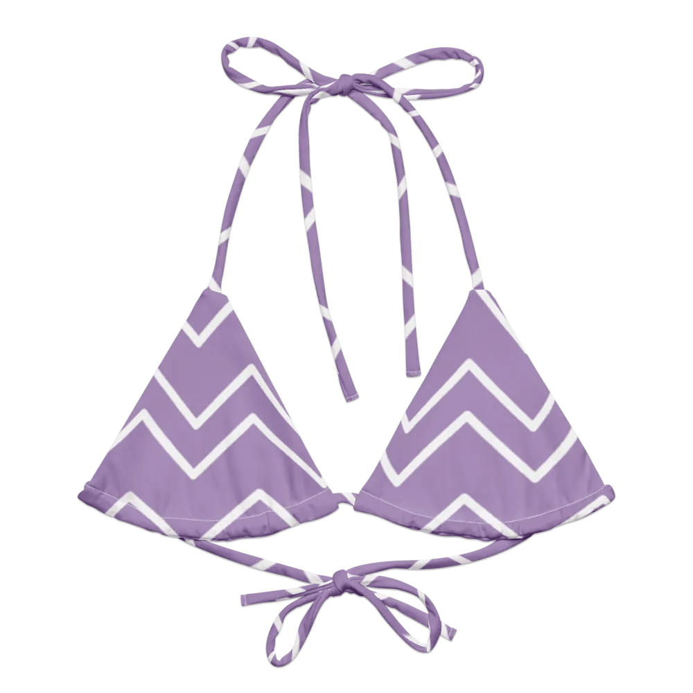 Chevron Dream All-Over Bikini Top product image (2)