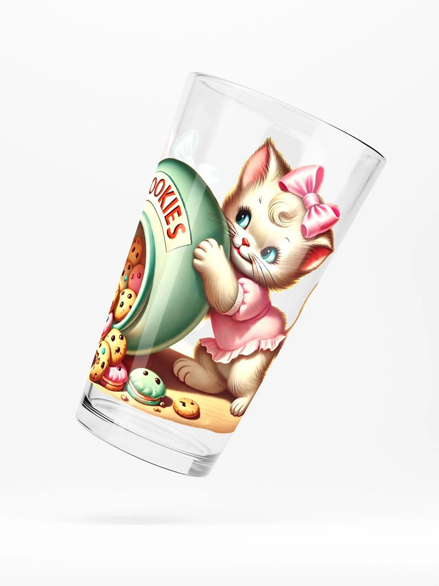Cute Kittens in Cookie Jar 16 oz Glass product image (5)