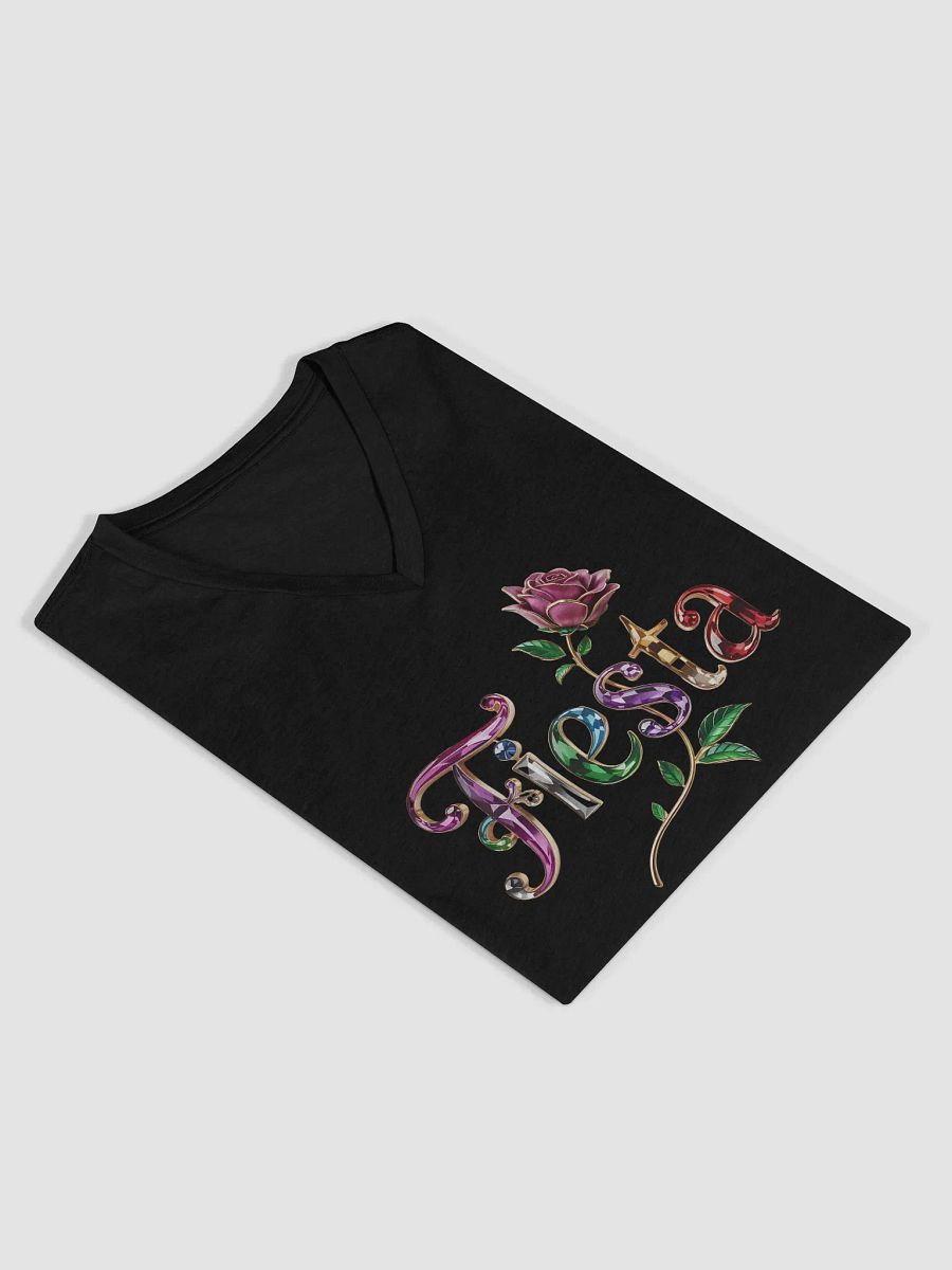 Fiesta Gemstone Rose V-Neck Tee product image (4)