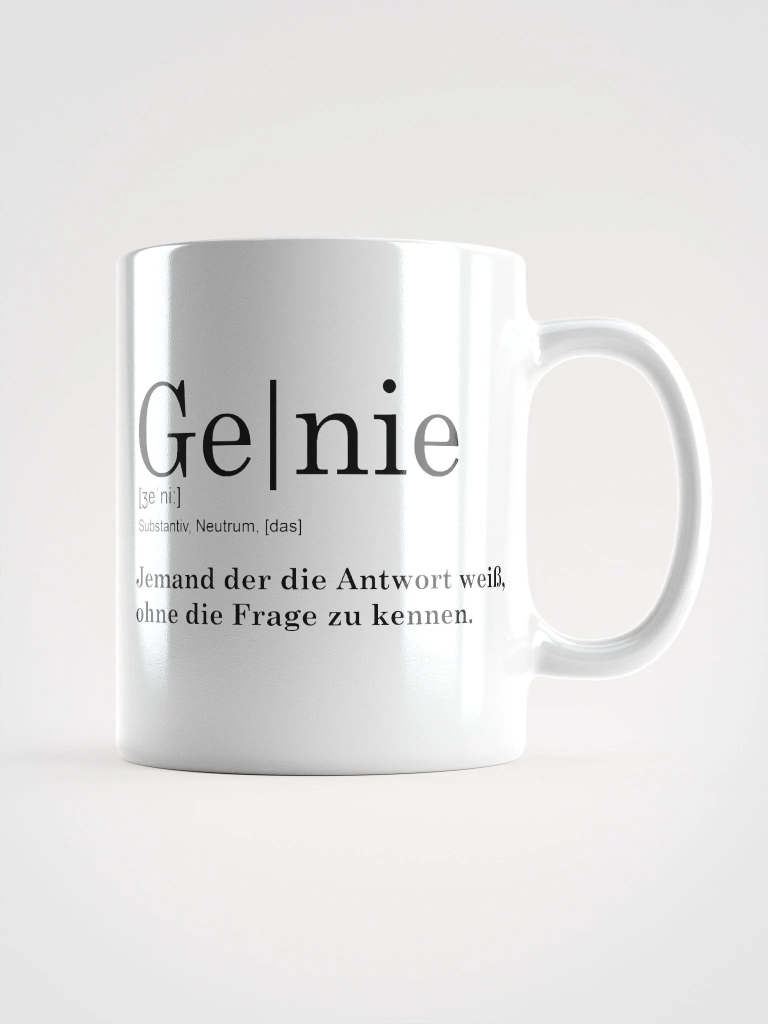 Kaffee Tasse/Becher mit Spruch | Definition Genie | Lehrer Chef Geschenk | Lustige Geschenke | Tasse Mama | Vater Vatertag | Geschenkidee Sprüche Tasse product image (2)