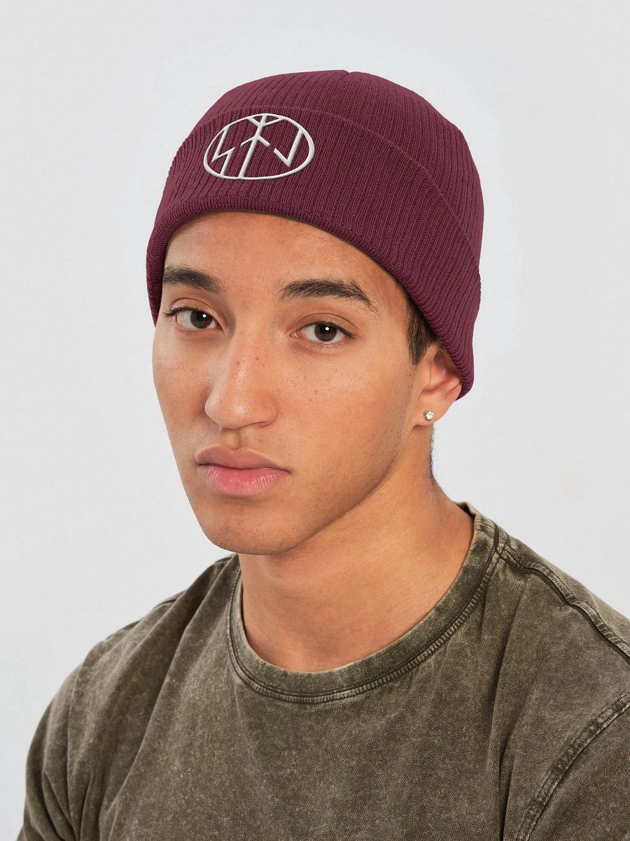 STJ runic logo organic beanie product image (7)