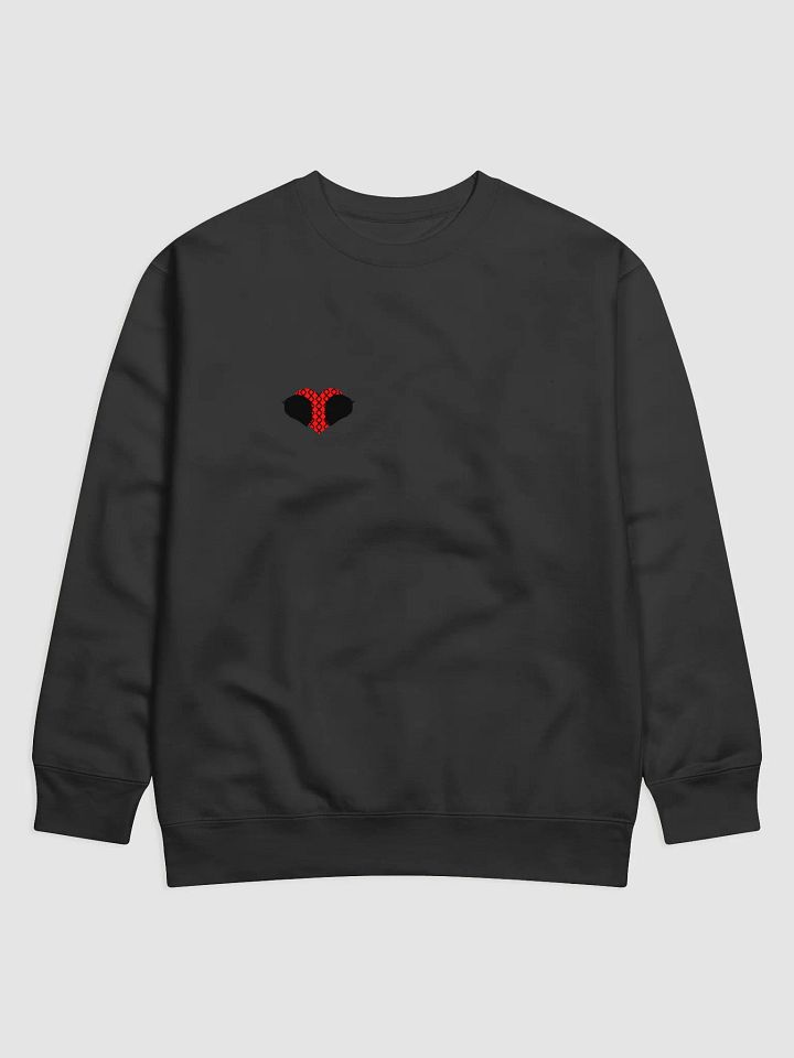 Valentine Matching Road Helmet Heart Crewneck (Left) product image (1)