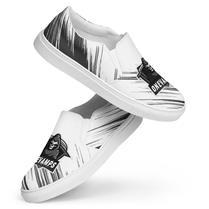 Men's Slip-On Canvas Shoes OneVamps Black and White product image (1)
