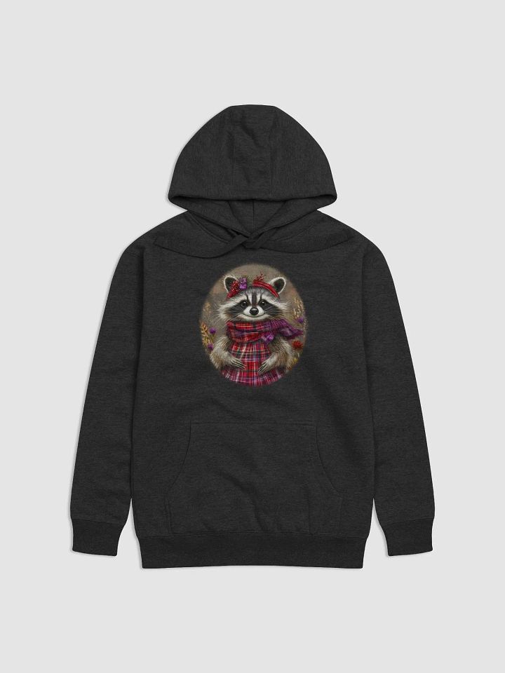 Whimsical Raccoon Plaid Hoodie product image (1)