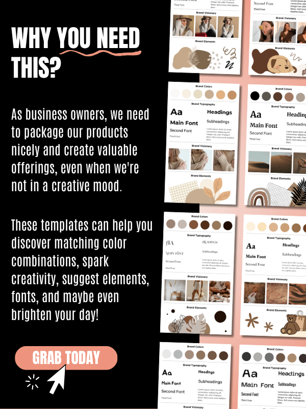 MRR/PLR Brand Board Templates in Canva product image (8)
