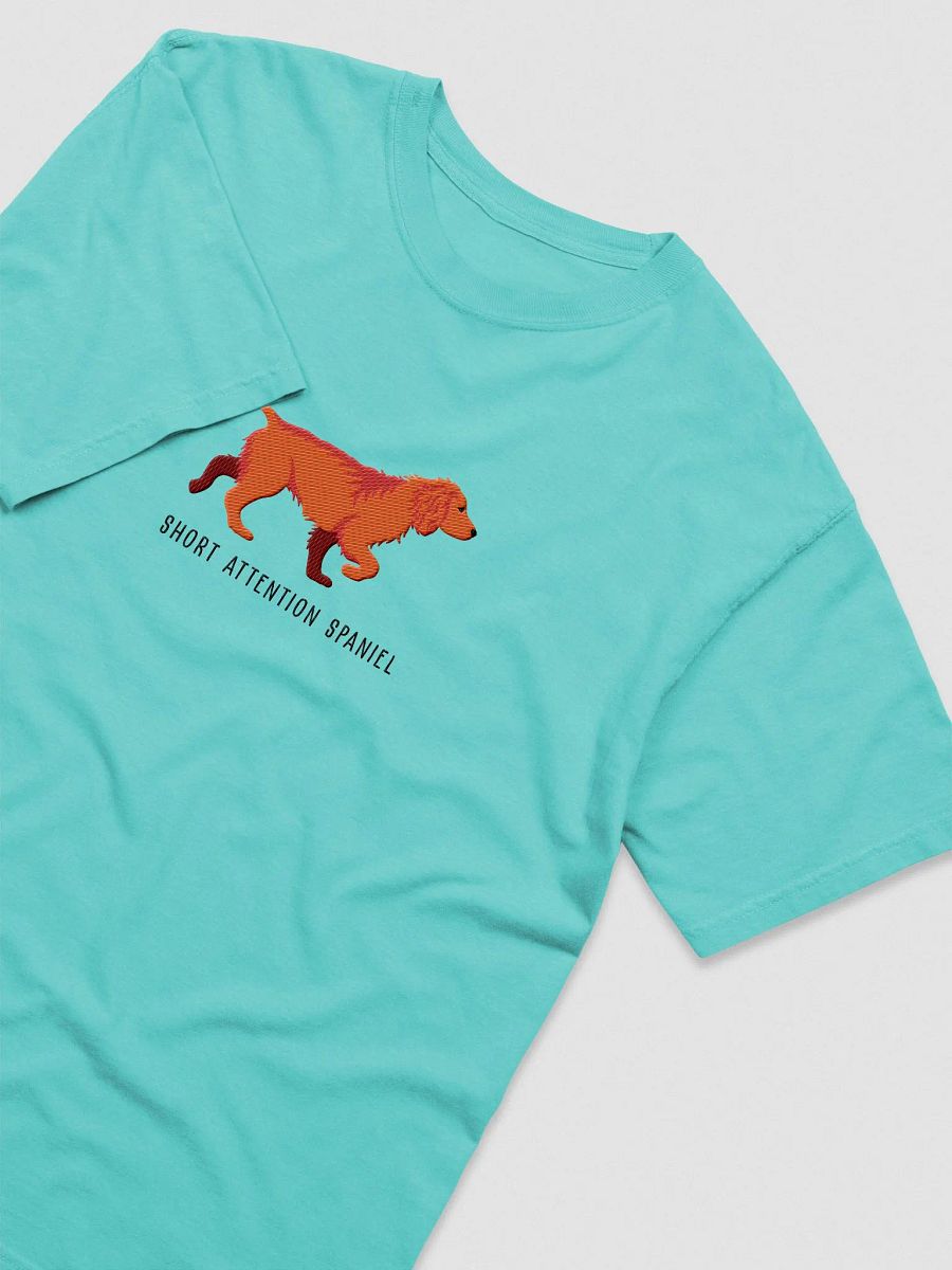 Short Attention Spaniel T-Shirt(Embroidered) of a Working Cocker Spaniel(Red) product image (6)