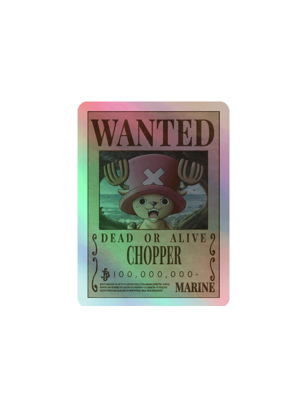 Chopper Wanted Holographic Sticker Sheet product image (9)