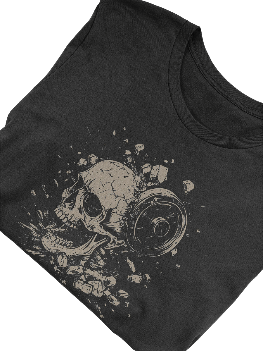 Skull Weightlifting T-Shirt, Gym Skull Shirt, Fitness Workout Tee product image (9)