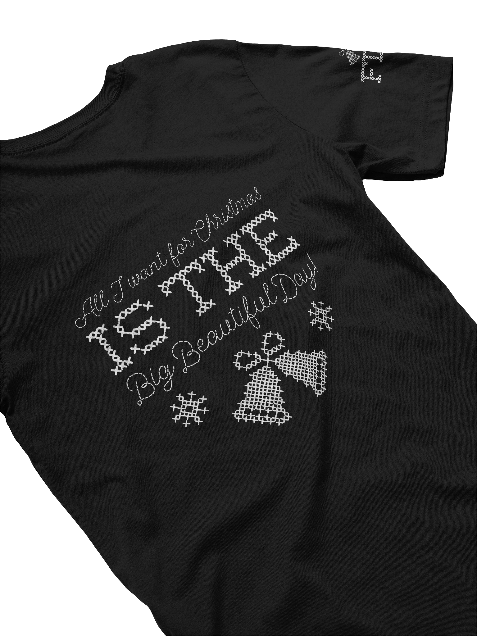 All I Want For Christmas Cross-Stitch Tee | Bella+Canvas product image (4)