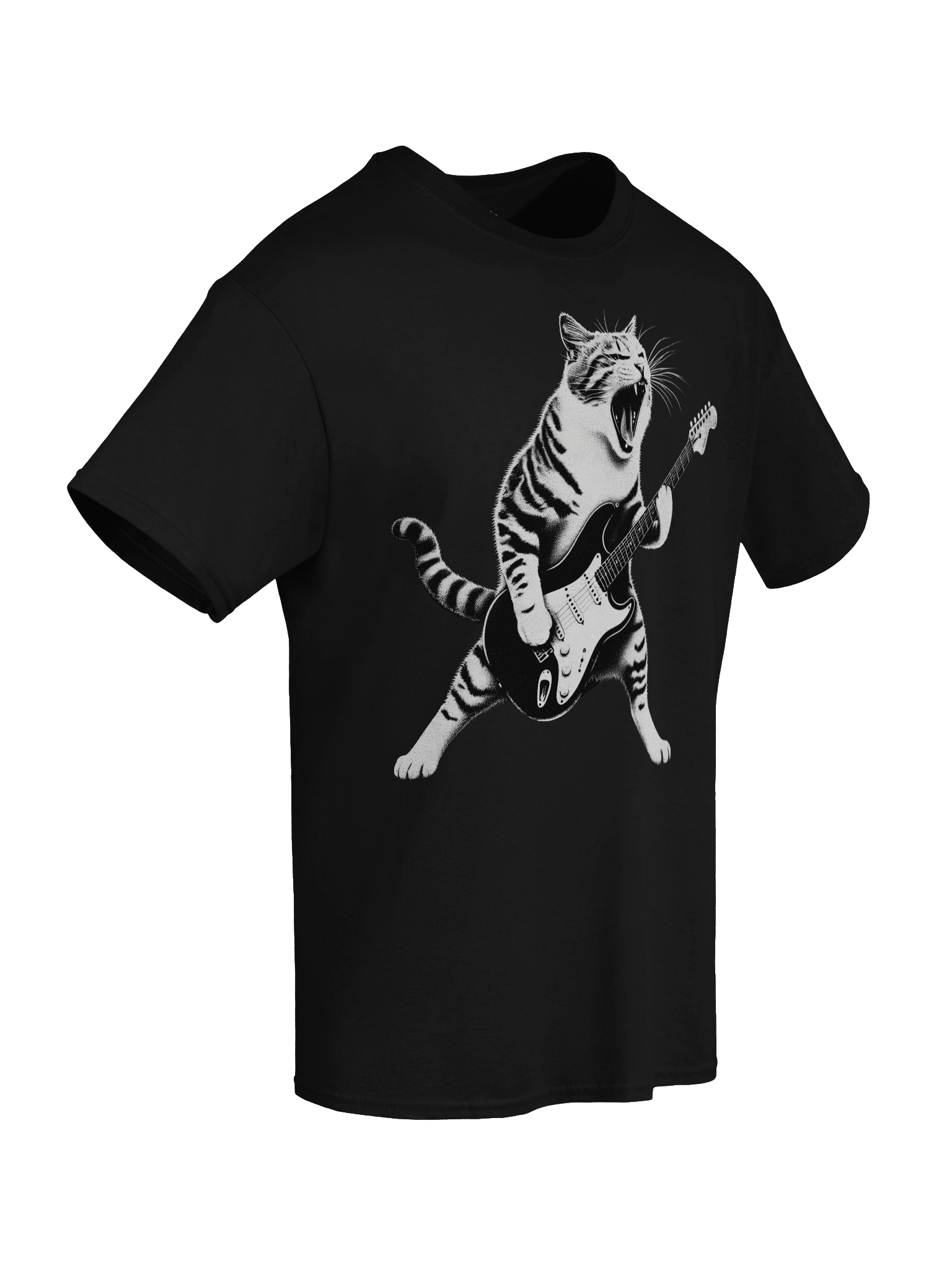 CAT PLAYING GUITAR T-SHIRT product image (86)