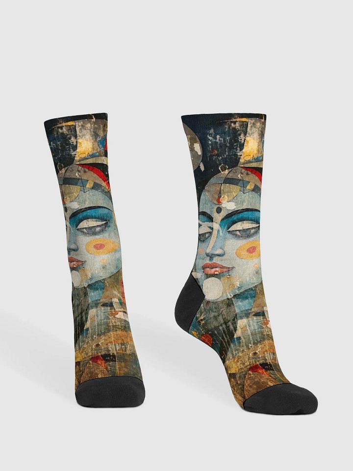 EcoArt Crew: Moon Goddess: Premium Sustainable Socks product image (2)