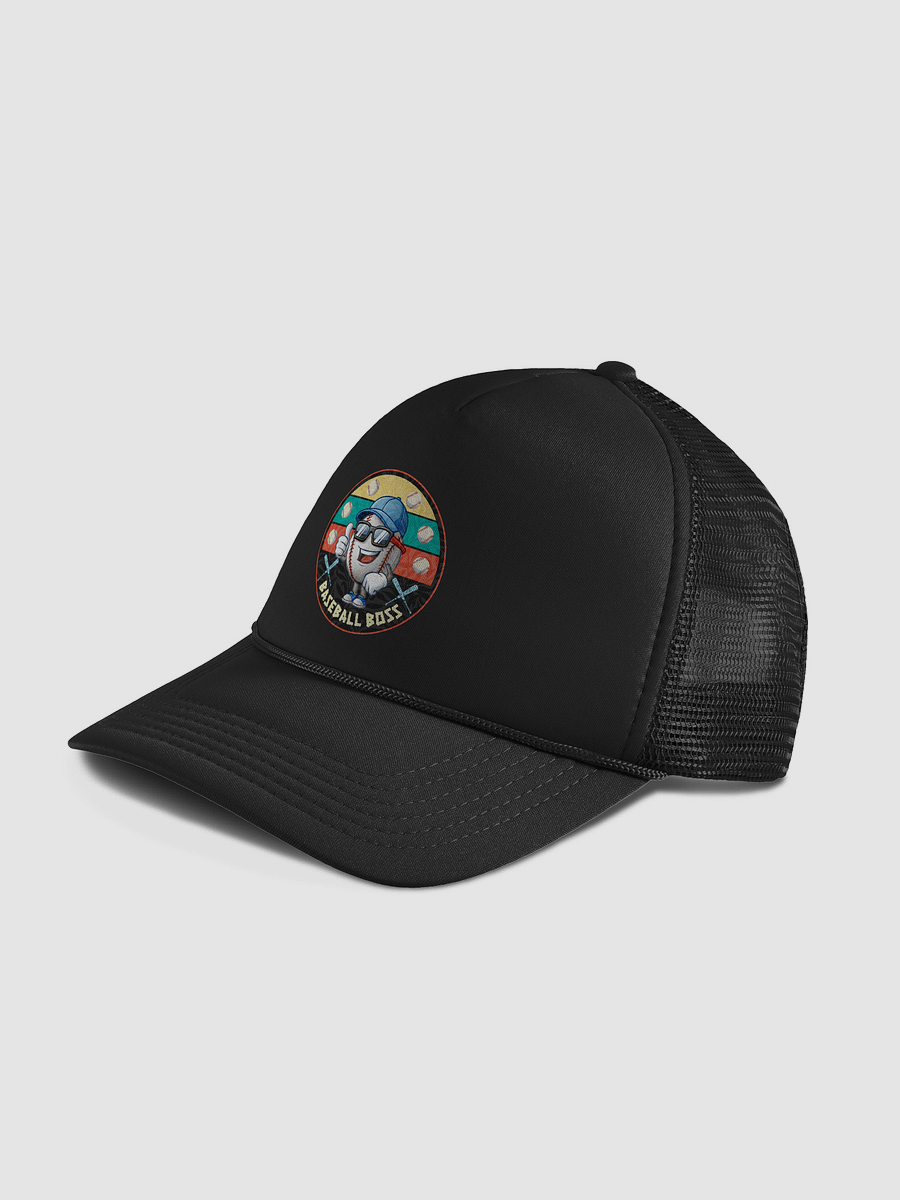 Baseball Boss Badge Trucker Hat product image (2)