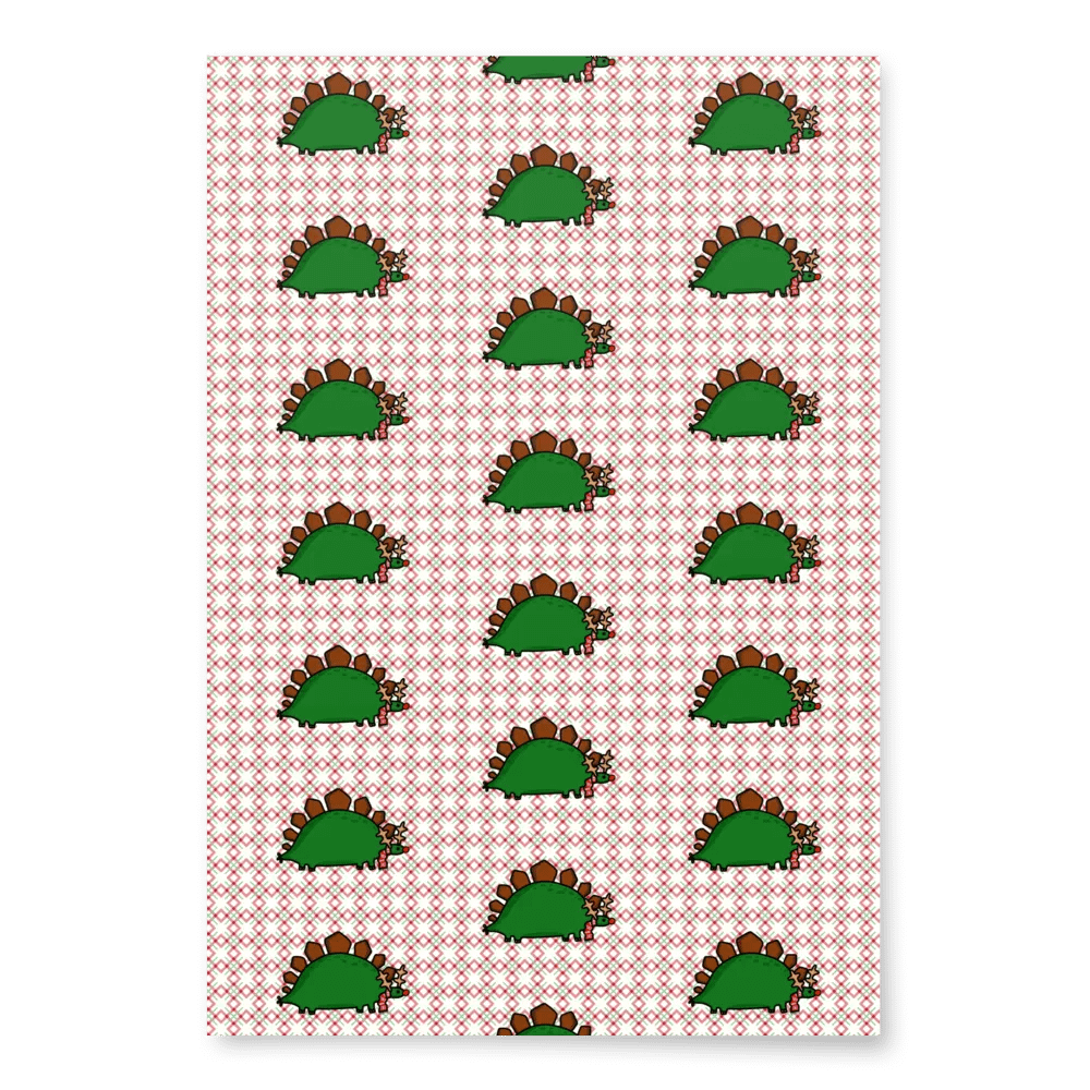 Rudolph The Stegosaurus Wrapping Paper Sheet Set (3 Sheets) product image (7)