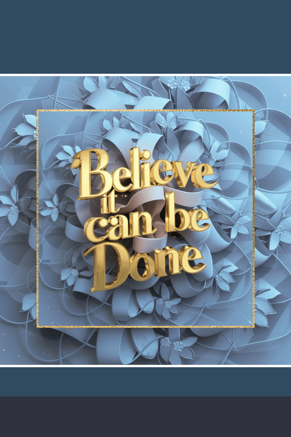 Inspirational sticker, Believe It Can Be Done product image (1)