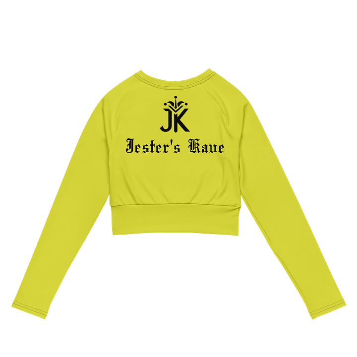 Shape Shenanigans Yellow Long Sleeve Crop Top product image (2)