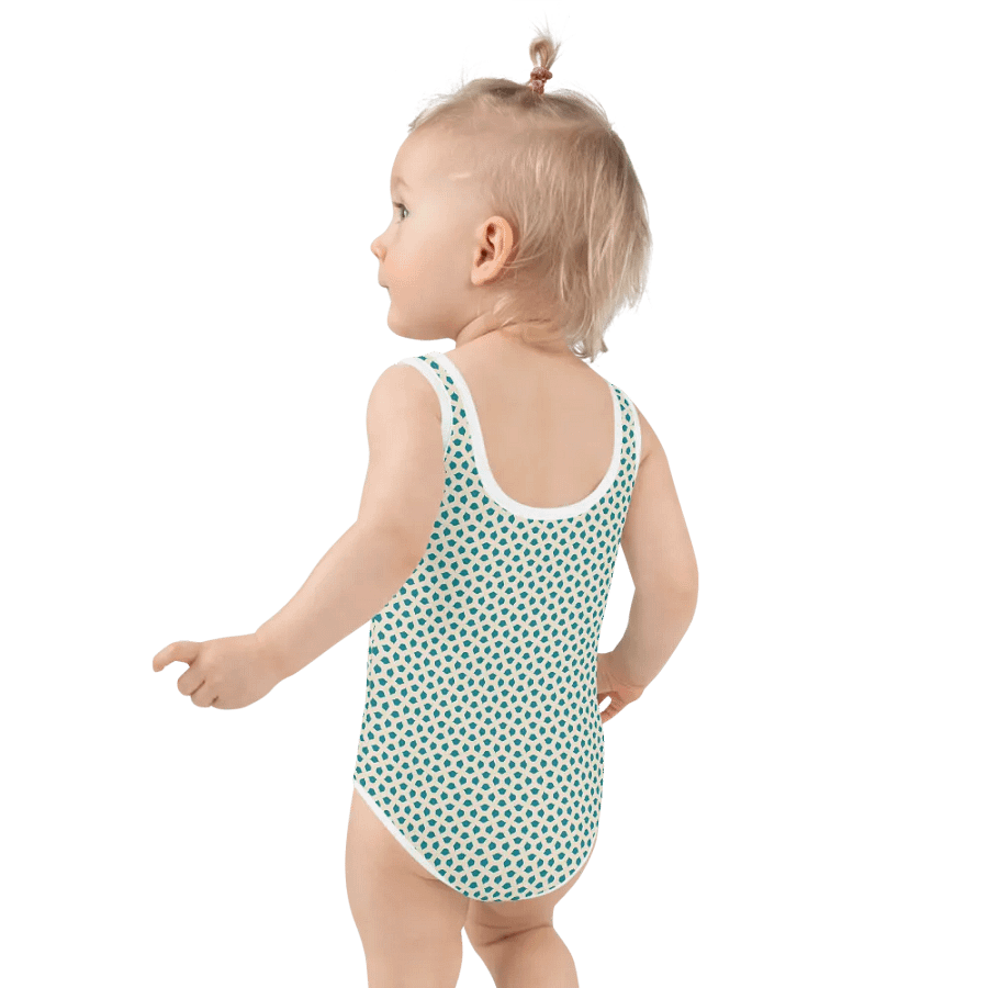 Blue Leaves Kids Swimsuit product image (4)