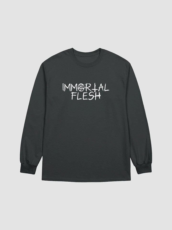 Immortal Flesh L/S Shirt Front Print White product image (1)