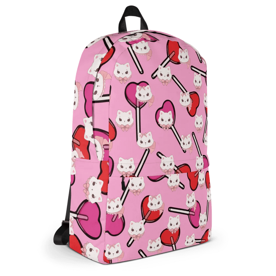 Whimsical Cat Faces All-Over Print Backpack for girls and students product image (11)