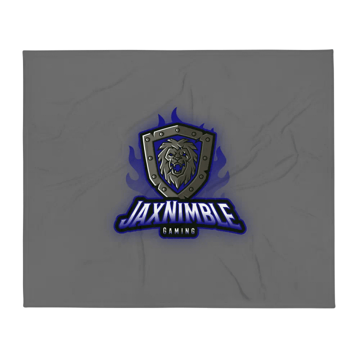 Blue Lion Shield Throw Blanket product image (2)