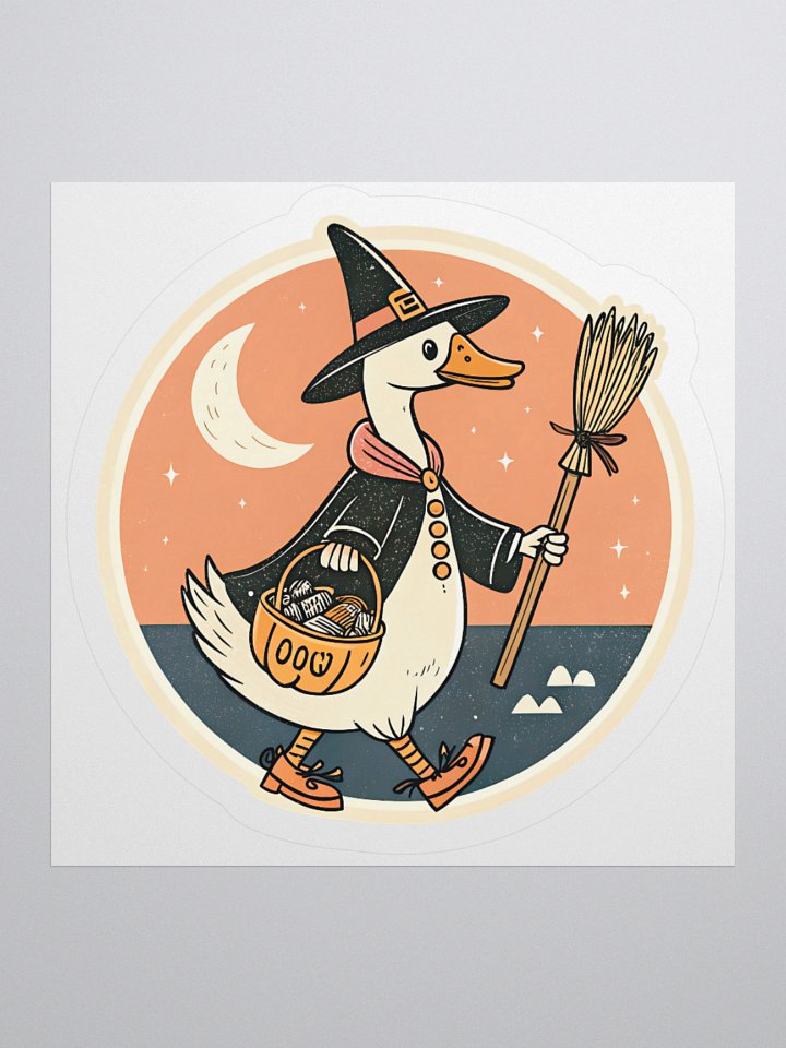 Witchy Goose Kiss Cut Stickers product image (2)