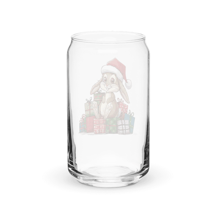 Santa Bunny Can-Shaped Glass product image (2)
