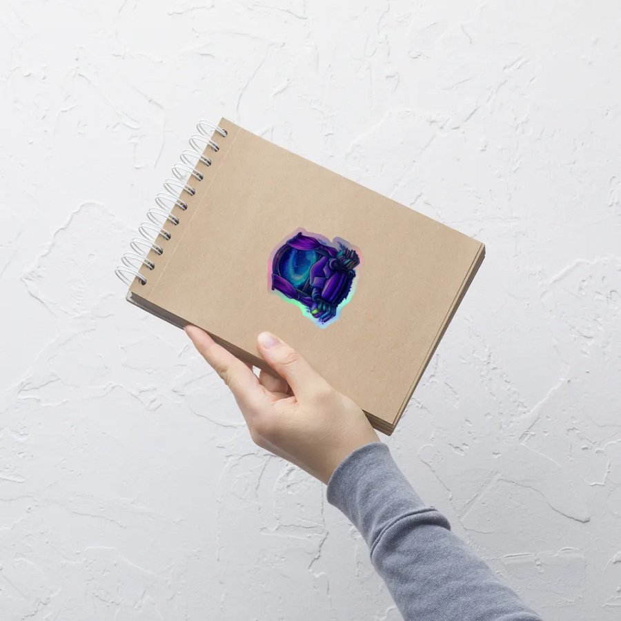 Starlit Reading Nook Holographic Sticker product image (7)
