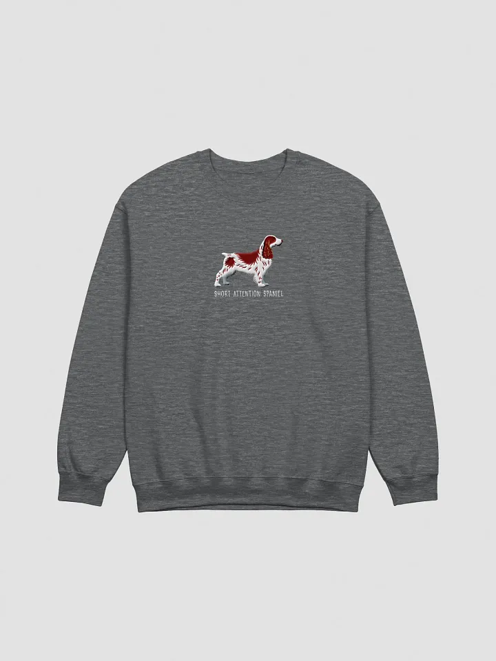 Short Attention Spaniel Sweatshirt (Embroidered) of a Field Spaniel(Liver & White) product image (10)