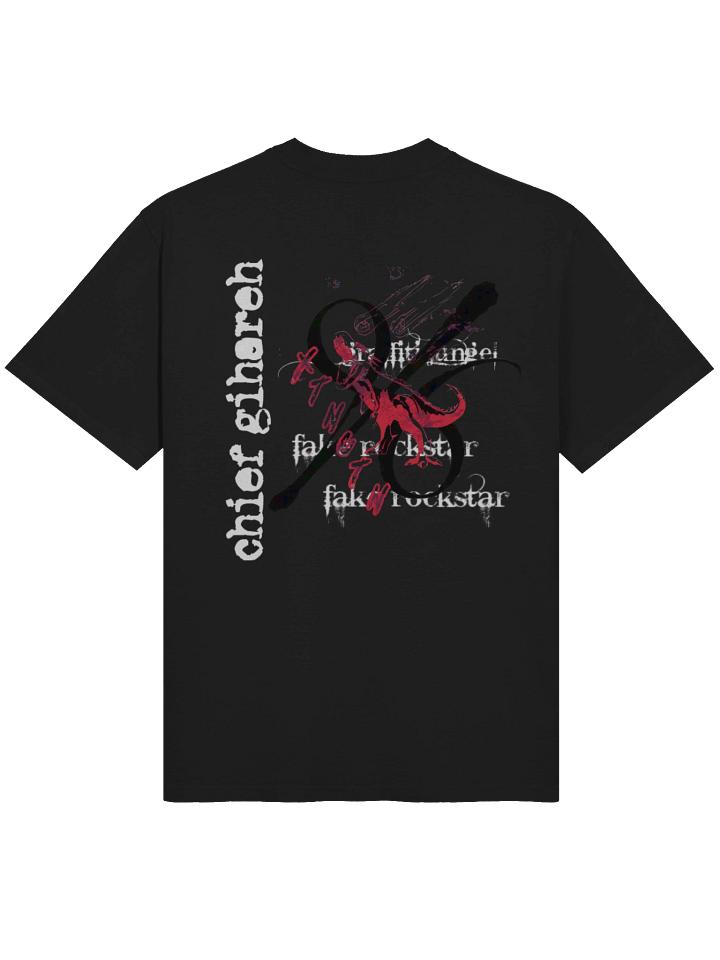 simple black project xtnctn chief gihareh graffiti jungel tee shirt product image (2)