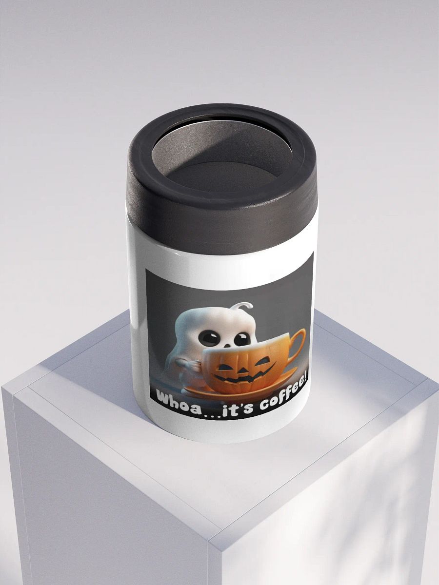 Spooky Coffee Ghost Stainless Steel Koozie product image (4)