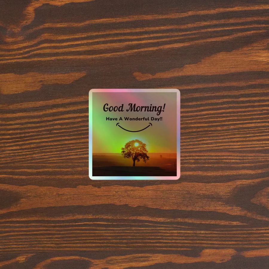 Smiling Sunrise Holographic Sticker Pack product image (3)