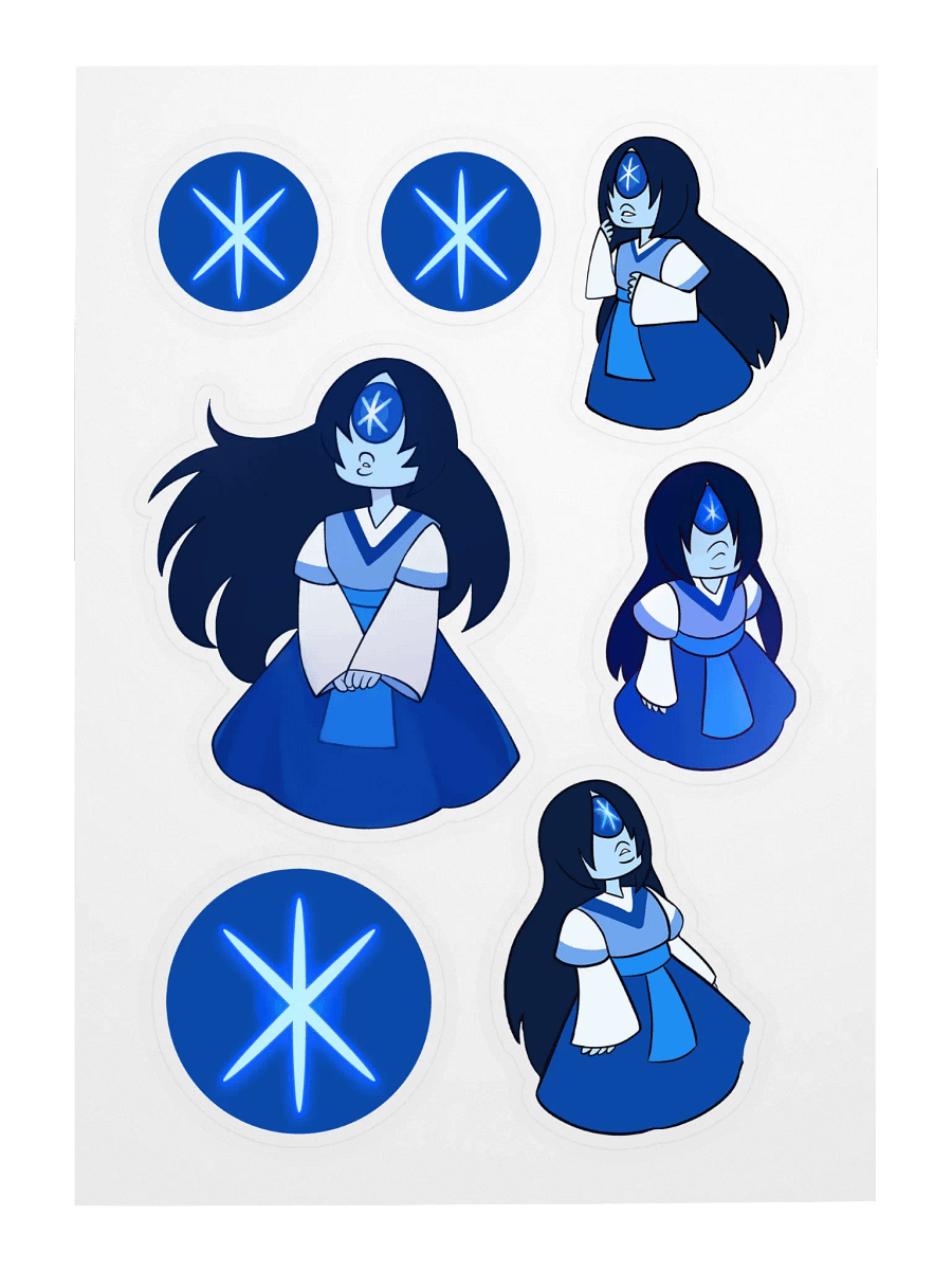 Star Sapphire Sticker Sheet product image (3)