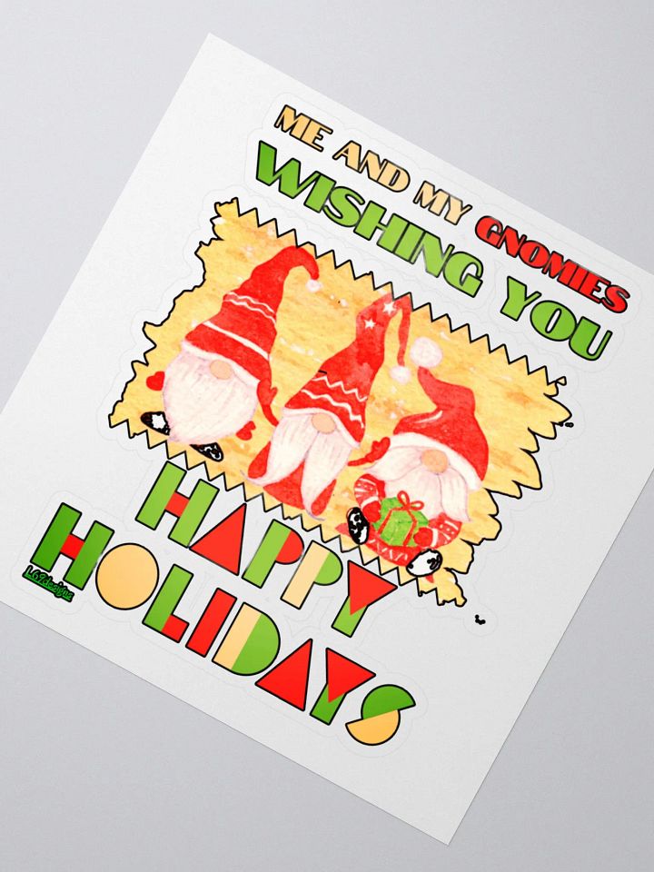 ME AND MY GNOMIES WISHING YOU HAPPY HOLIDAYS product image (5)