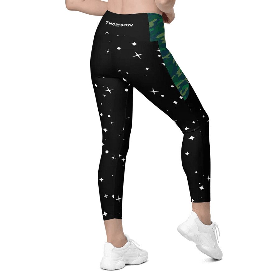 Starry Night Crossover Leggings with Pockets M.P. Thompson product image (9)