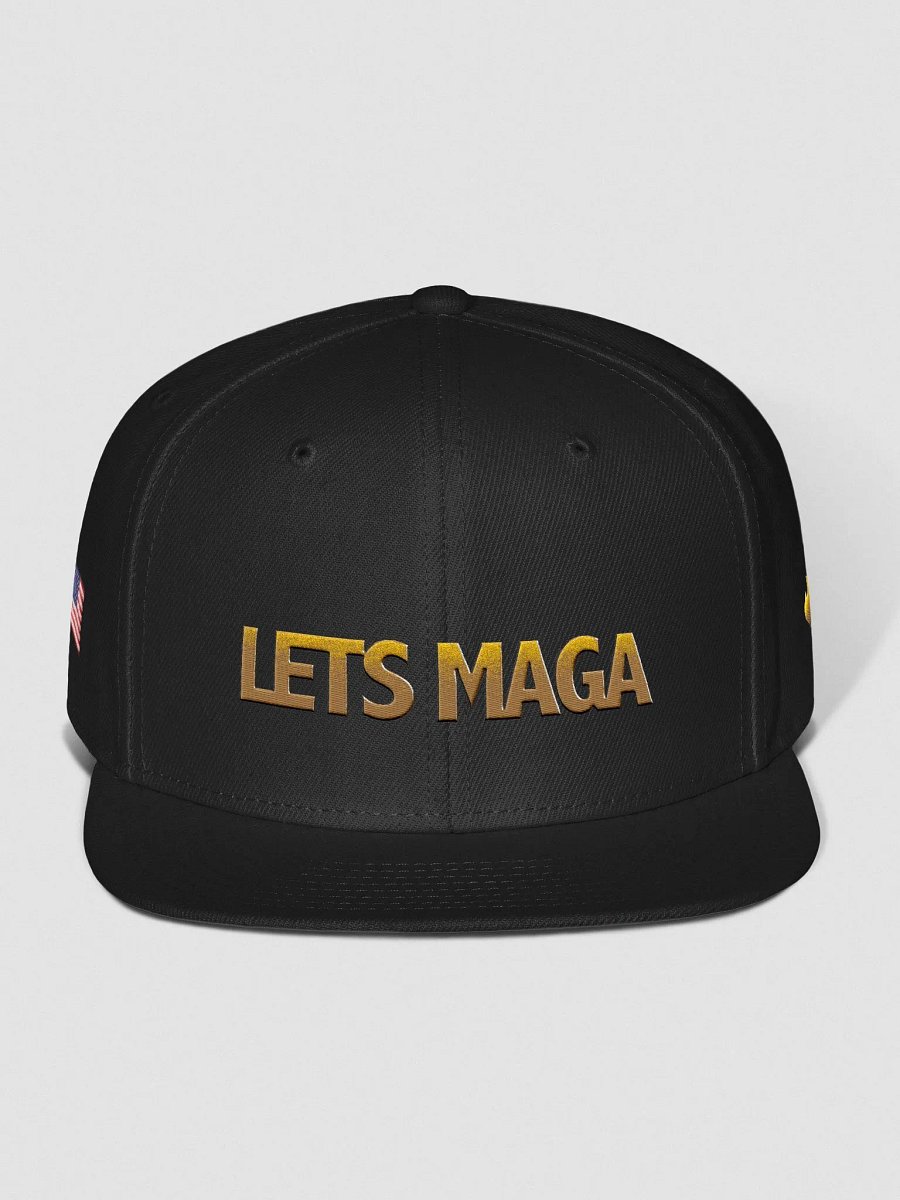 LETS MAGA Ember Wool Snapback Cap product image (9)