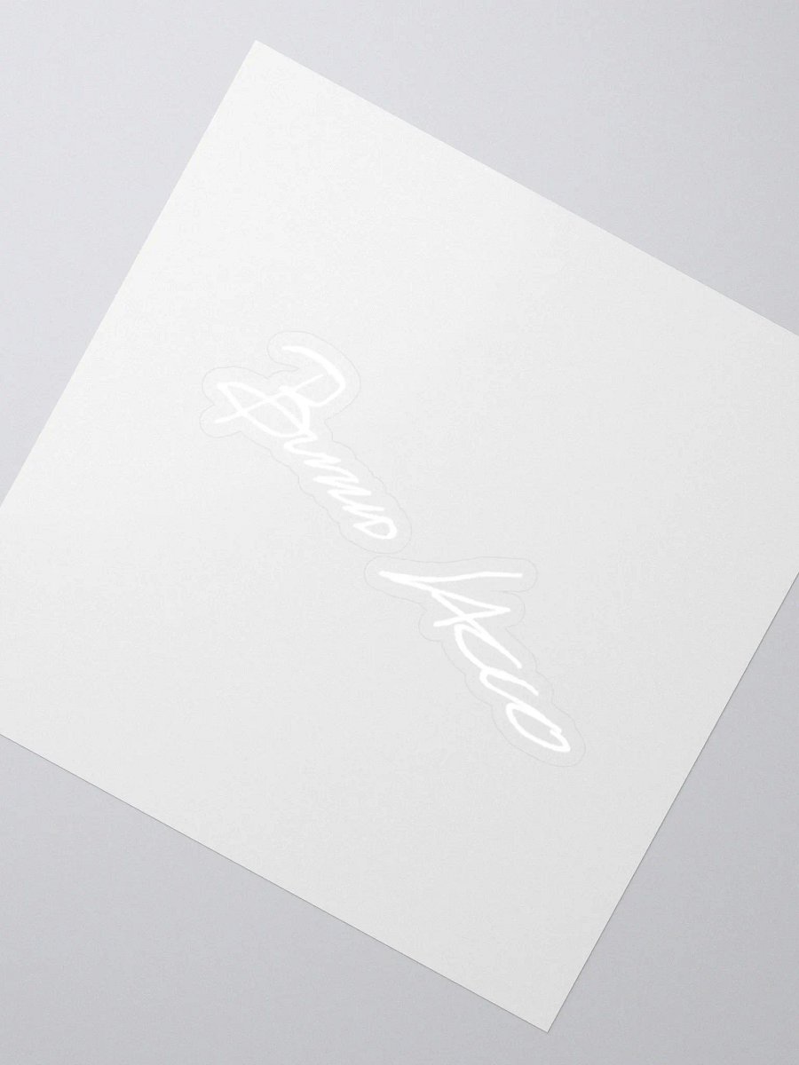 Bruno Sacco's signature on the sticker. product image (2)
