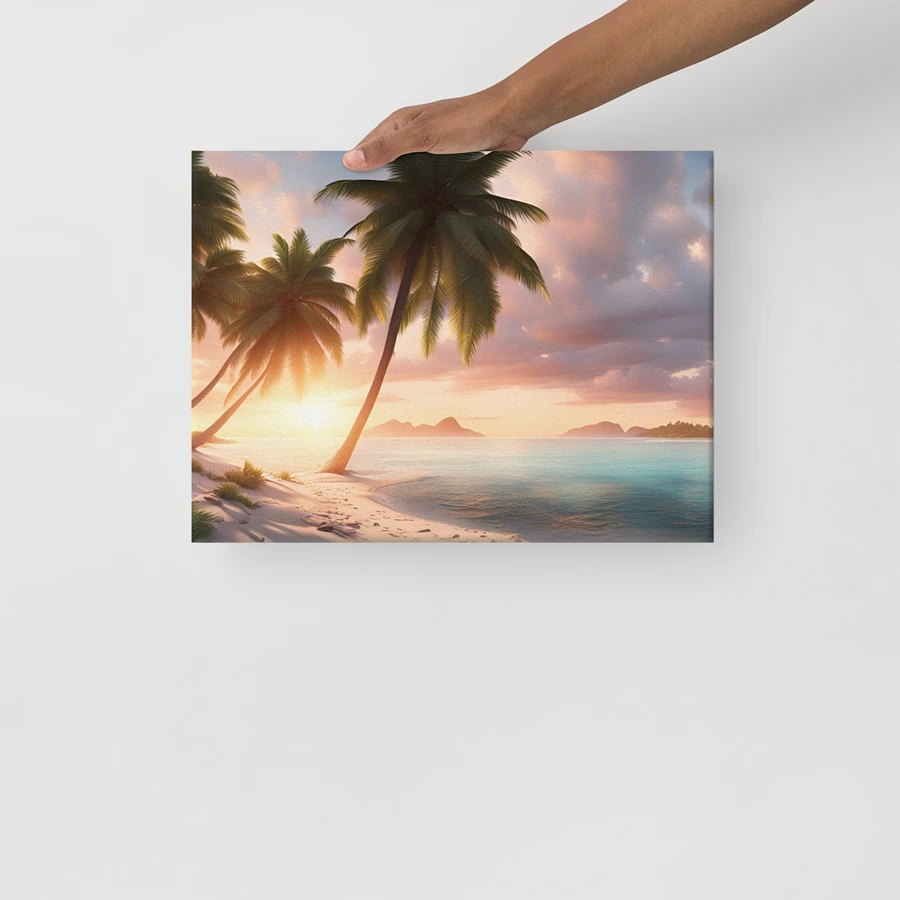 White Sand Beach Sunset Serenity Canvas product image (13)