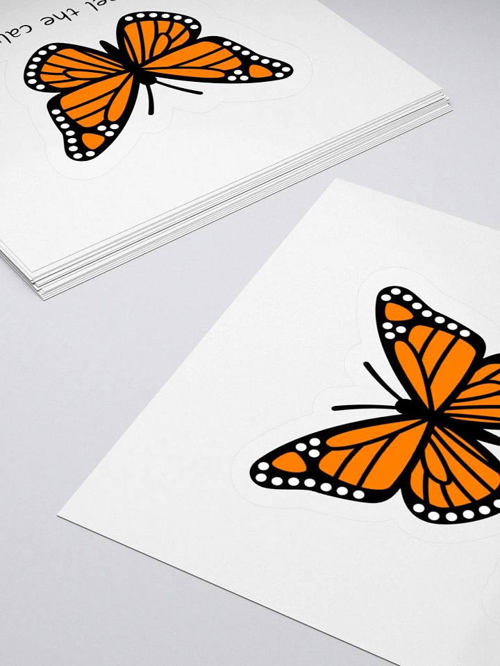 Calm Butterfly Kiss Cut Sticker 004 product image (2)