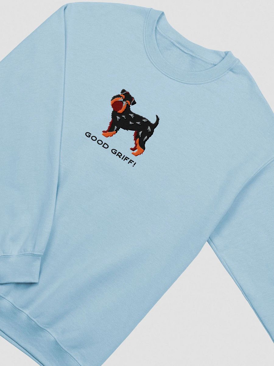 Good Griff! Sweatshirt (Embroidered) of a Brussels Griffon(Black & Tan) product image (6)