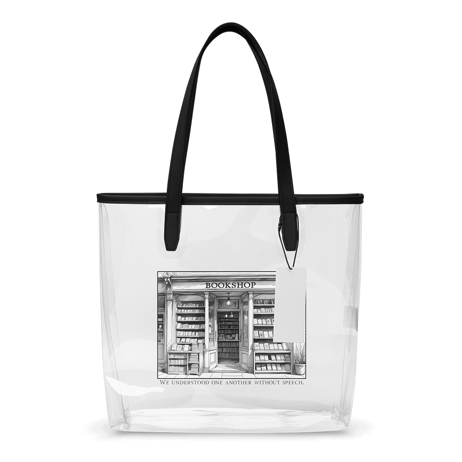 The Bookshop Clear Plastic Tote product image (1)