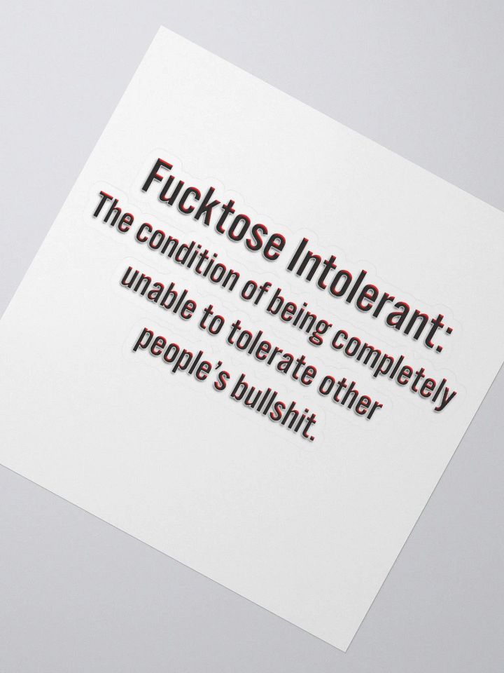 Intolerant - Stickers product image (4)