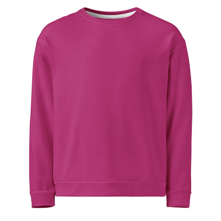 Plain Medium Plum Pink Light Summer Unisex Recycled Polyester Heavyweight Premium Sweatshirt by Treasure Pie product image (1)