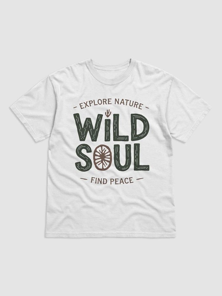 Wild Soul Nature #Statement Heavyweight White T-Shirt product image (1)