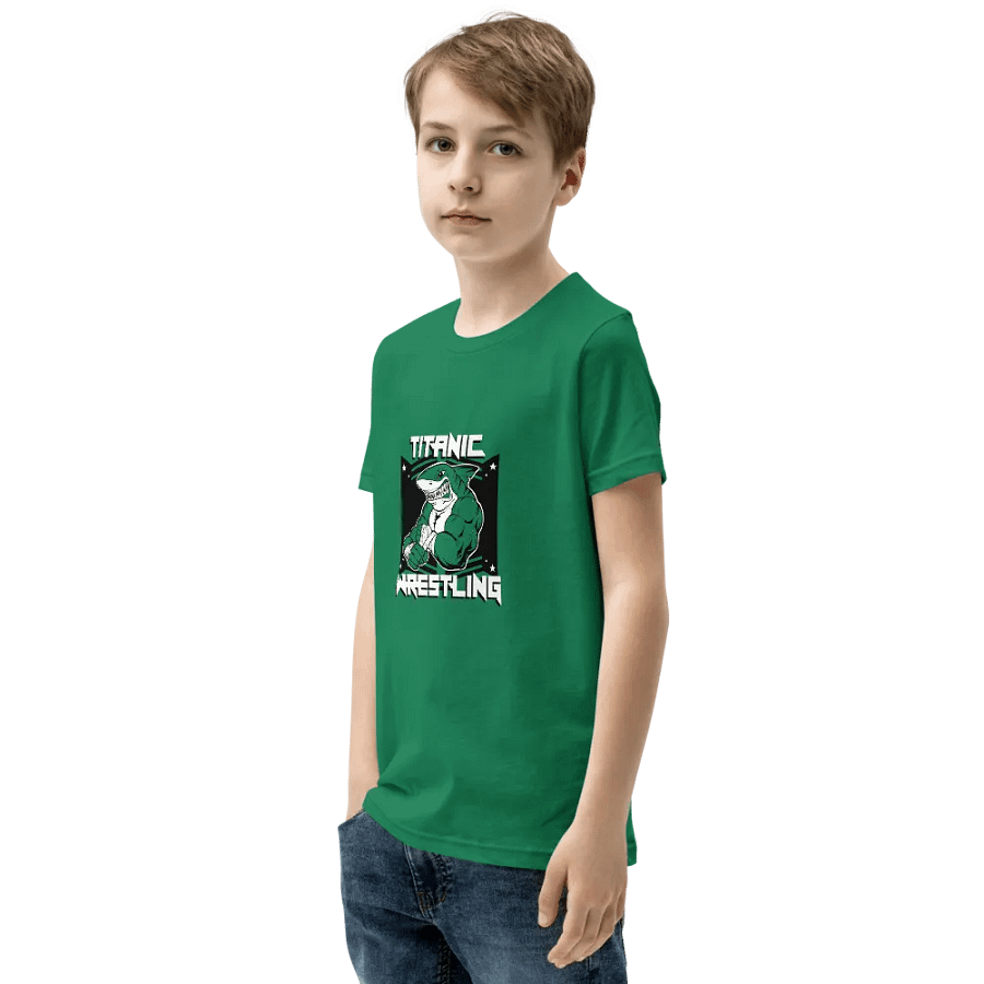 Kids Shark Tee - GREEN product image (3)