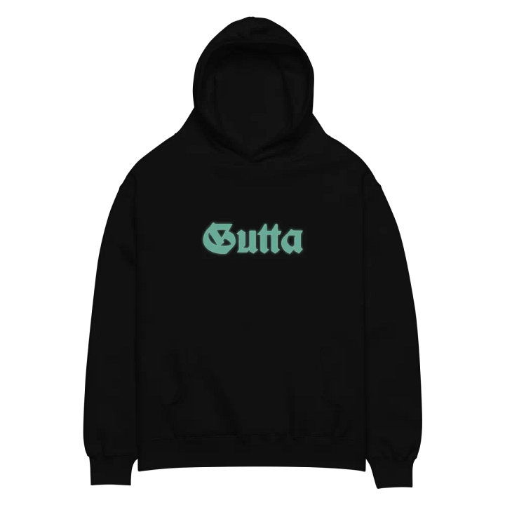 Gutta Mint Green Graphic Oversized Hoodie product image (2)