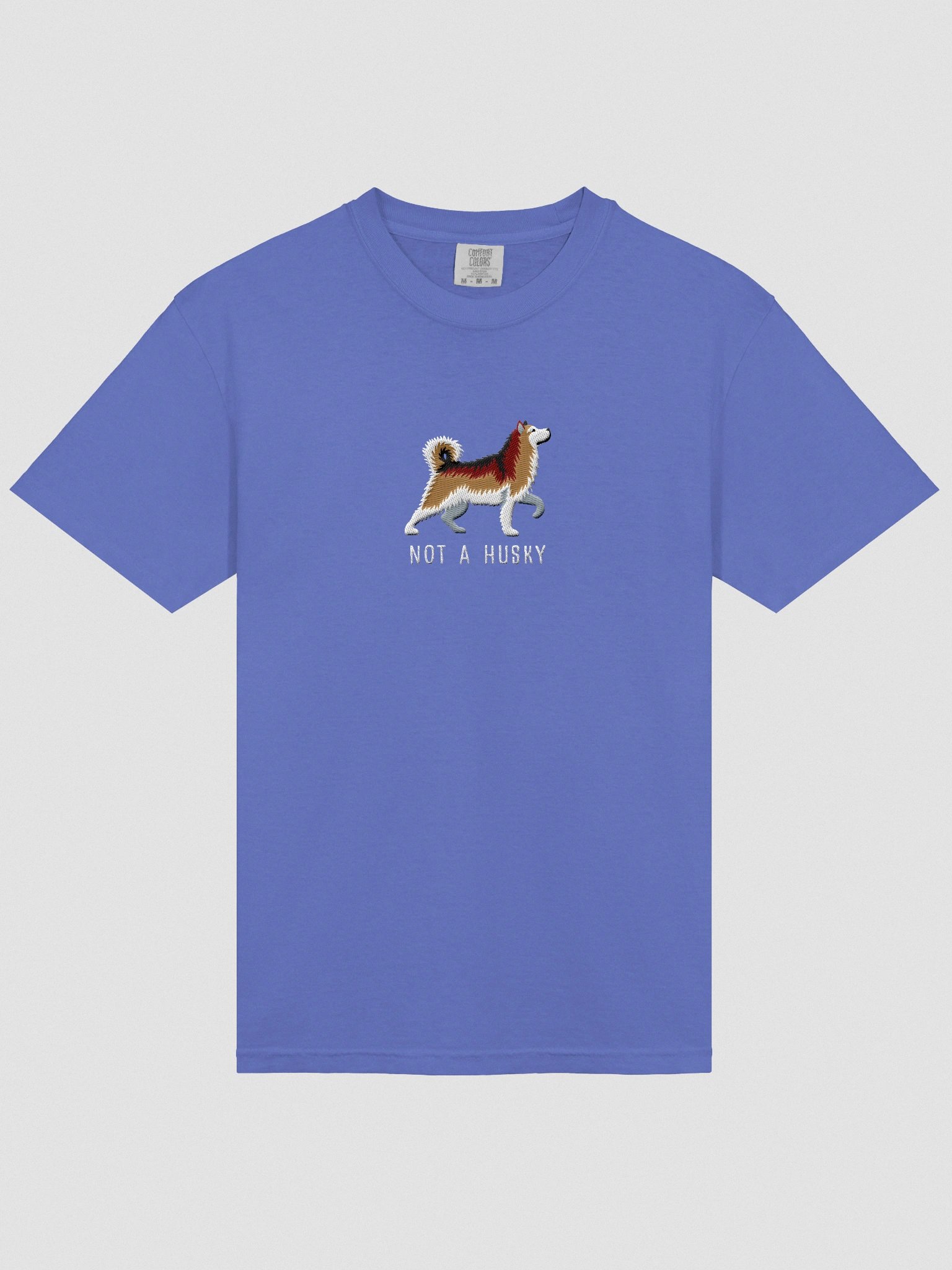 Not a Husky T-Shirt(Embroidered) of an Alaskan Malamute(Sable) product image (6)
